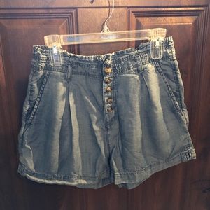 Soft denim shorts